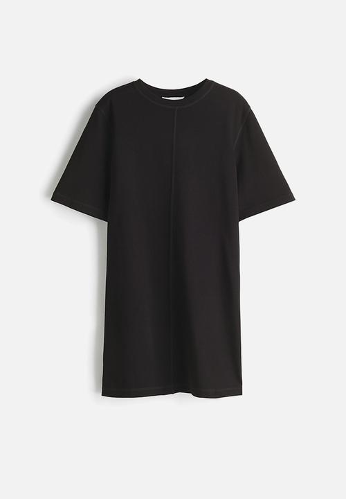 H&M - Cotton t-shirt dress - black