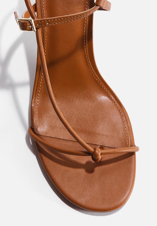 H&M - Heeled strappy sandals - brown
