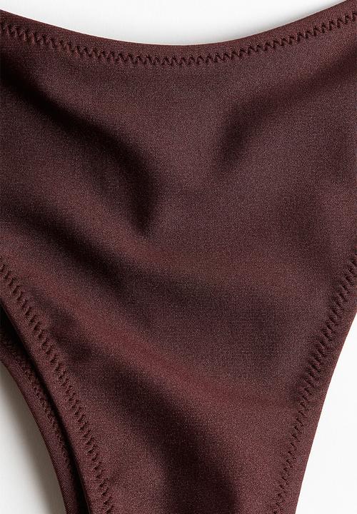 H&M - Brazilian bikini bottoms - dark brown