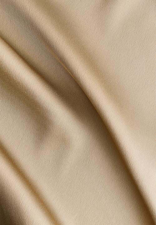 H&M - Halterneck satin dress - beige