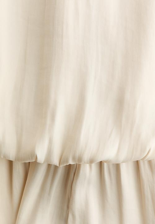 H&M - Draped playsuit - light beige