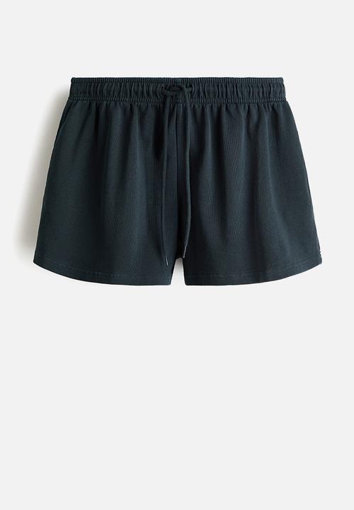 H&M - Drawstring sweatshorts - washed black