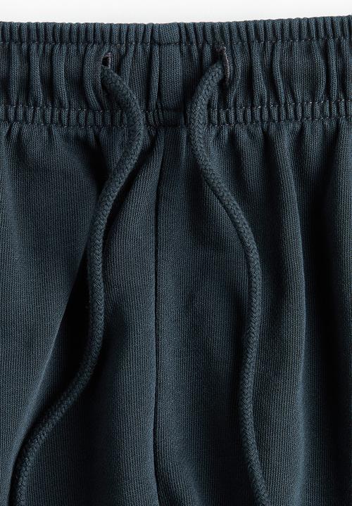 H&M - Drawstring sweatshorts - washed black
