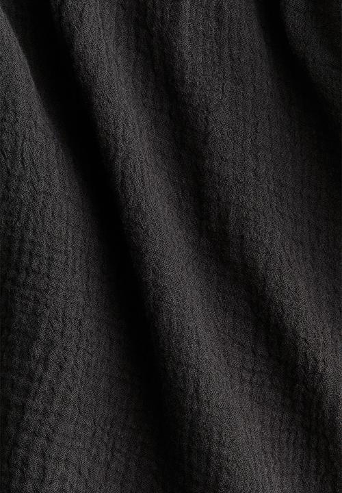 H&M - Cotton halterneck top - dark grey