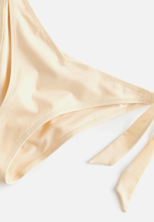 H&M - Tie tanga bikini bottoms - light beige