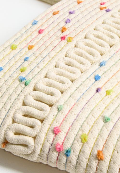 Pop Candy - Confetti rope tote bag - cream