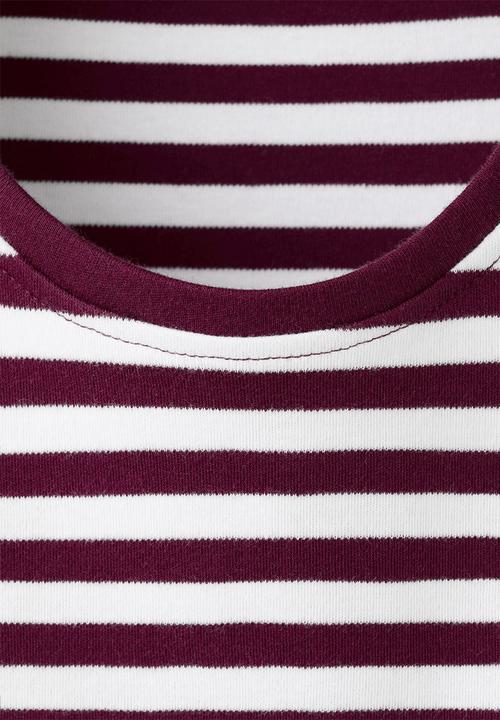 MANGO - T-shirt riti - Maroon