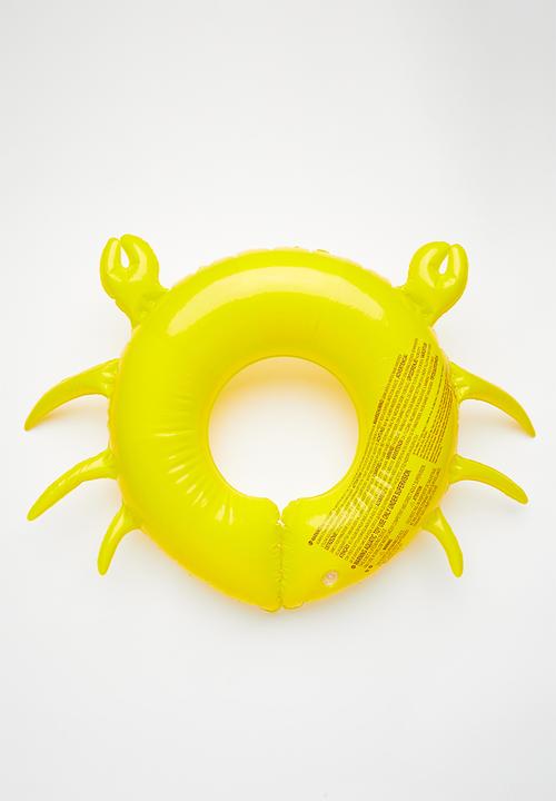 Pop Candy - Crab-shaped floating ring - yellow stripe