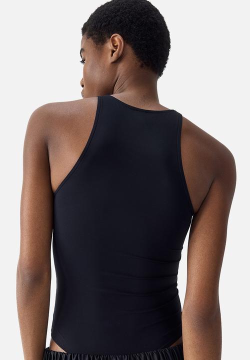 H&M - Sleeveless thong body - black