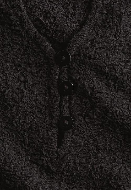 H&M - Crinkled polo shirt - black