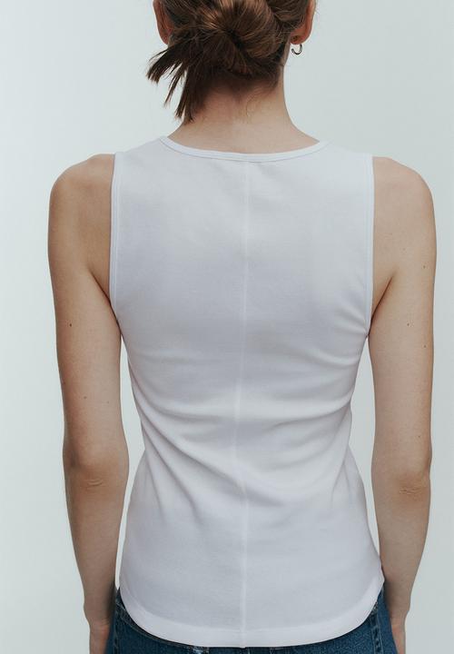 H&M - Cotton vest top - white
