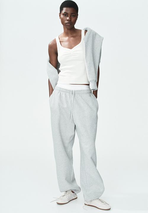H&M - Ribbed cotton vest top - white