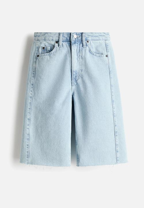 H&M - Denim bermuda shorts - light denim blue