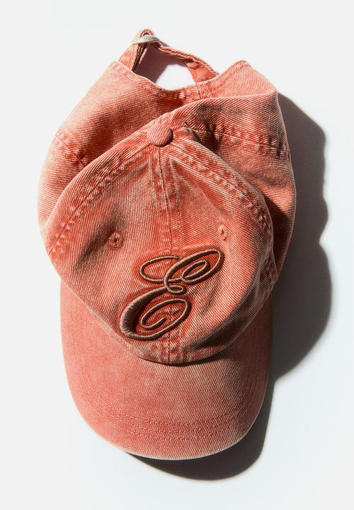 H&M - Cotton twill cap - light orange/e