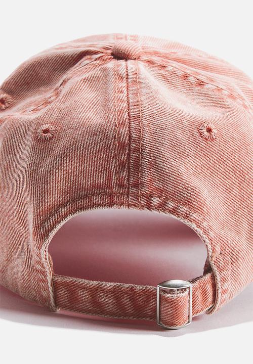 H&M - Cotton twill cap - light orange/e