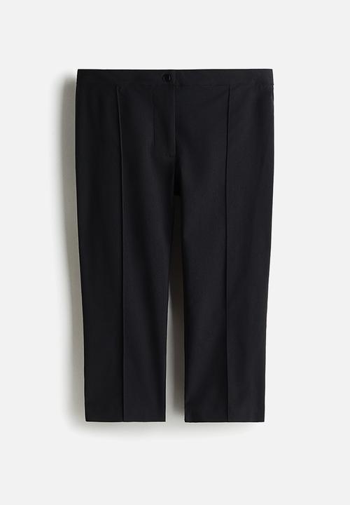 H&M - Crease-leg capri trousers - black