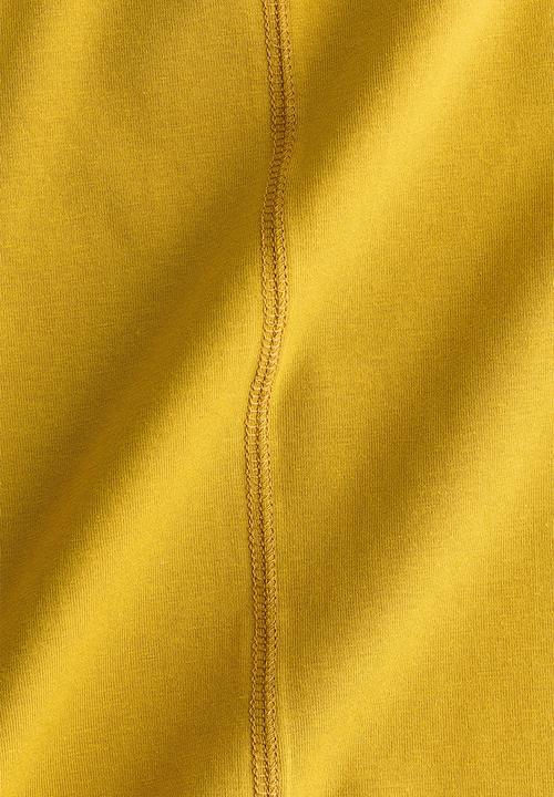H&M - Flatlock-seam vest top - dark yellow
