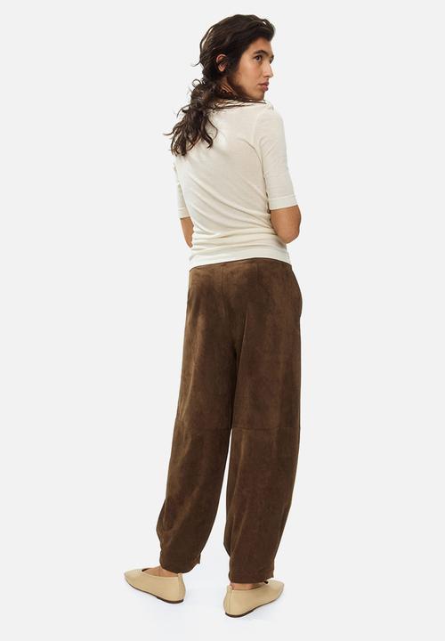 H&M - Barrel trousers - brown