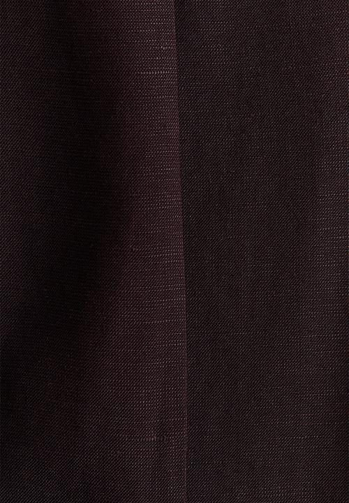 H&M - Ankle-length linen-blend trousers - dark plum purple