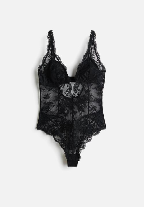 H&M - Lace body - black