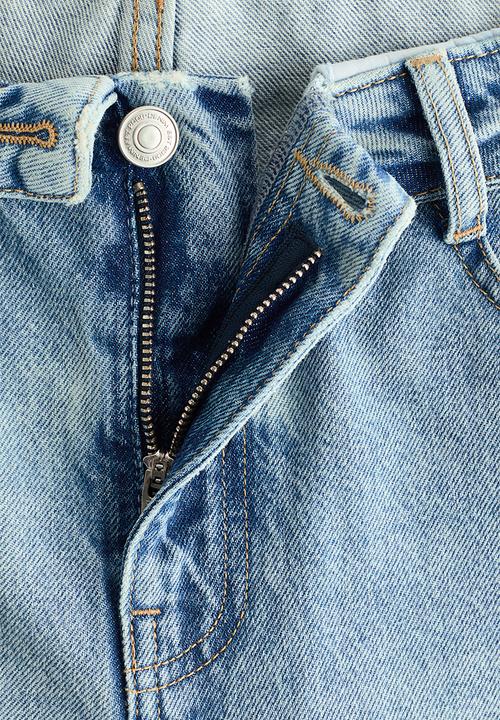 H&M - Barrel regular waist jeans - denim blue