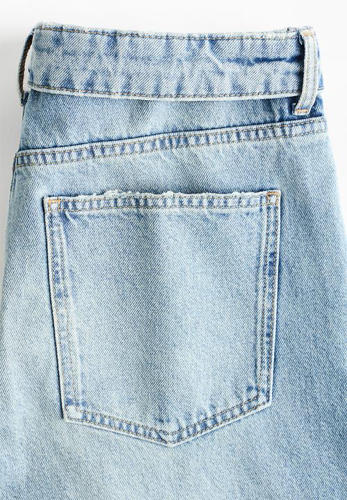 H&M - Barrel regular waist jeans - denim blue