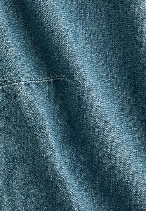 H&M - Asymmetric denim top - light denim blue