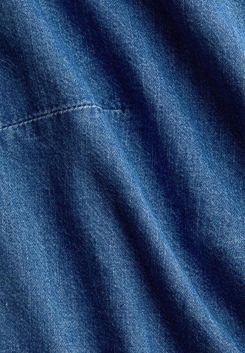 H&M - Asymmetric denim top - denim blue