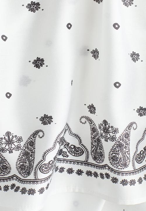 H&M - Layered blouse - white/paisley-patterned
