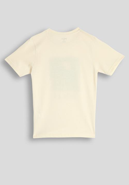 POLO - Boys Ashton Pony Printed Sport Short sleeve Tee - Light Stone