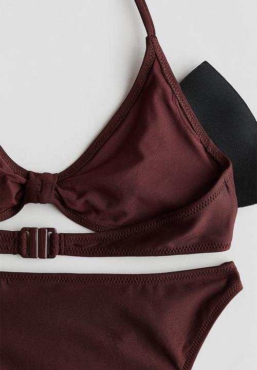 H&M - Charm-detail bikini - dark brown
