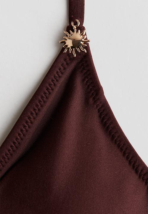 H&M - Charm-detail bikini - dark brown