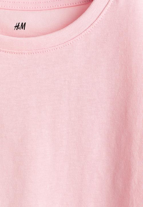 H&M - Flutter-sleeved top - light pink