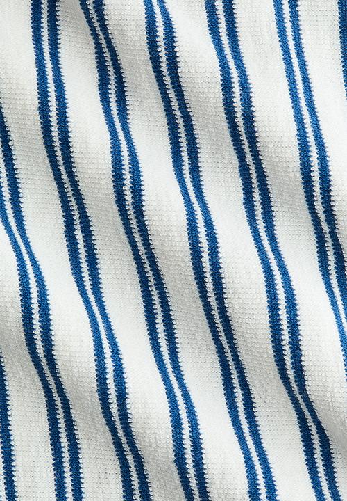 H&M - Cotton terry romper suit - white/striped