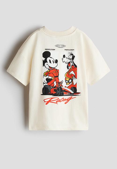H&M - 2-Piece printed set - light beige/mickey mouse