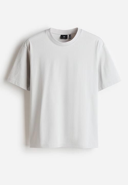 H&M - Coolmax®  relaxed fit t-shirt - light grey marl