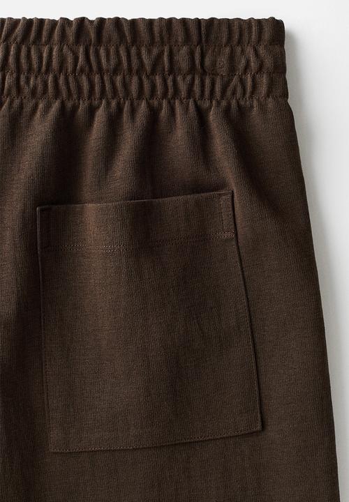 H&M - Relaxed fit interlock shorts - dark khaki green