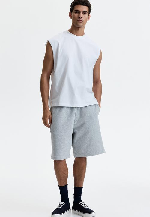 H&M - Relaxed fit cotton vest top - white