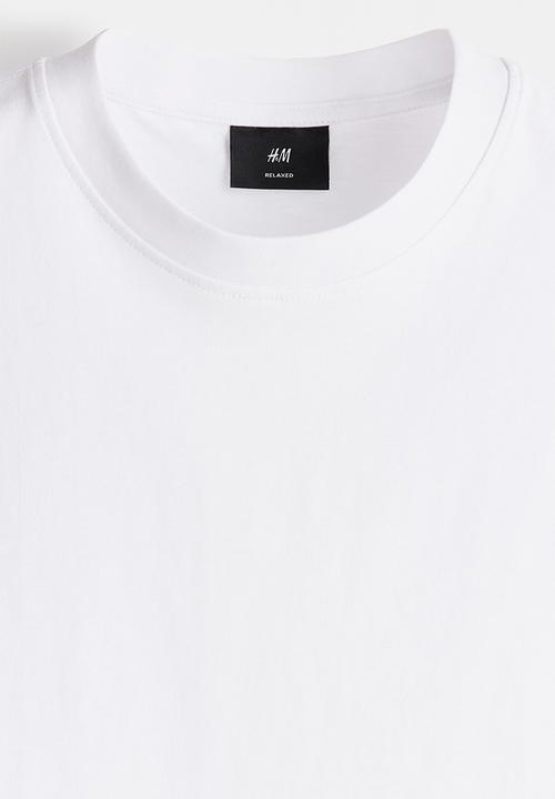 H&M - Relaxed fit cotton vest top - white