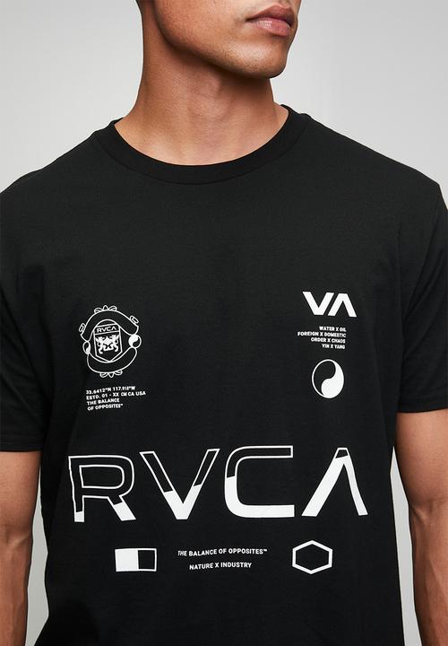 RVCA - SPLIT ALL OVER SS - BLACK