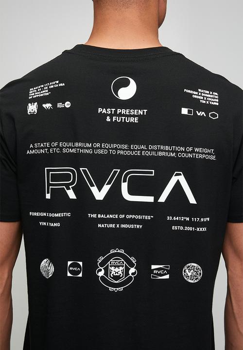 RVCA - SPLIT ALL OVER SS - BLACK