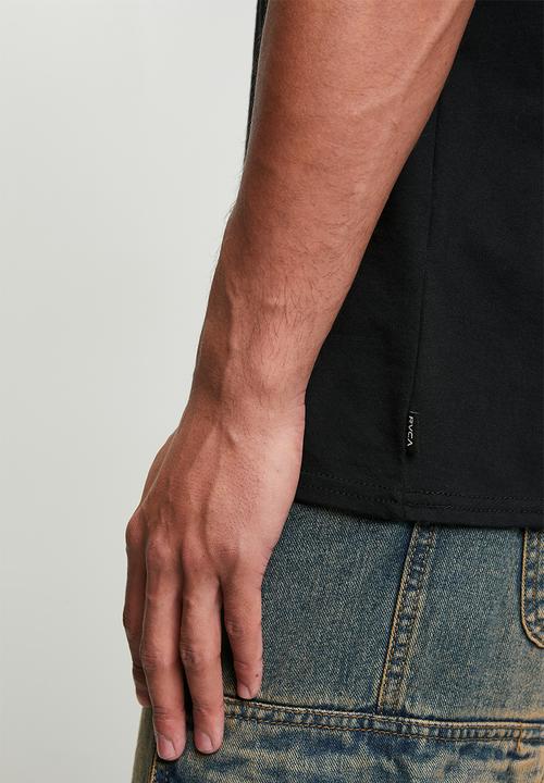 RVCA - SPLIT ALL OVER SS - BLACK