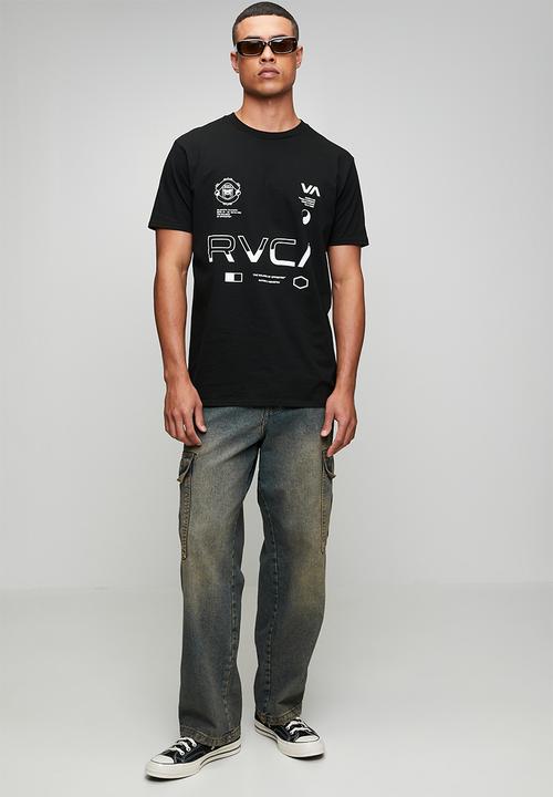 RVCA - SPLIT ALL OVER SS - BLACK