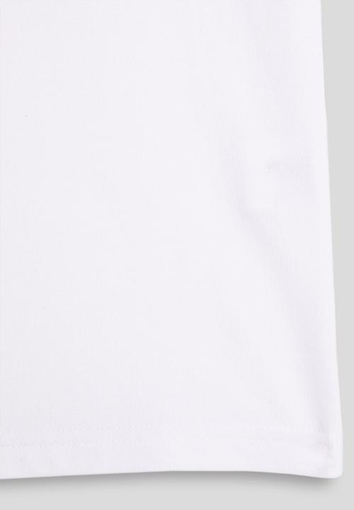 POLO - Boys Andrew Qtr Zip Embroidered Short sleeve Golfer - White
