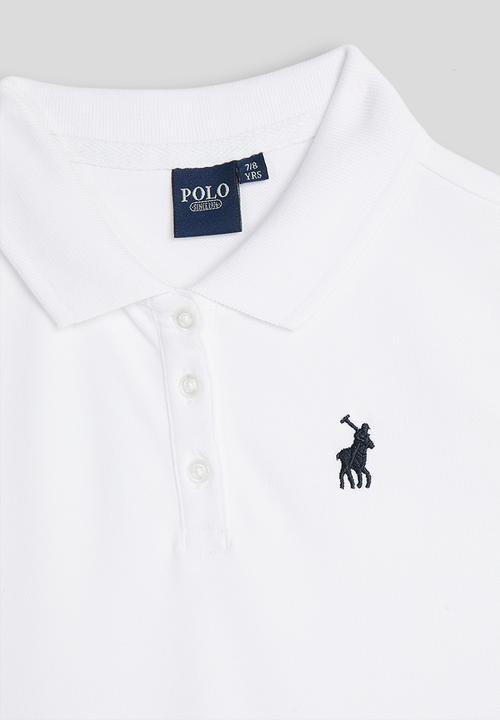 POLO - Girls Dakota Short sleeve Golfer Dress - White
