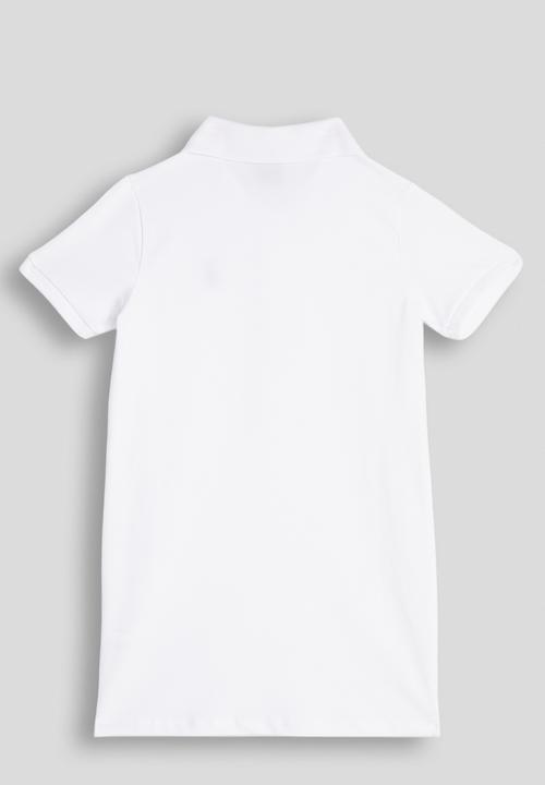 POLO - Girls Dakota Short sleeve Golfer Dress - White
