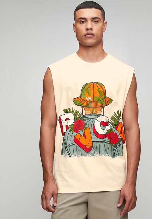 RVCA - Dv urban jungle muscle - cream