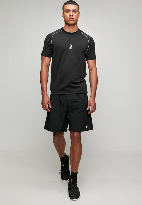 POLO - Mens sport short sleeve tech tee - black