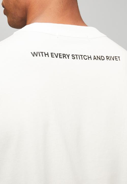 POLO - MENS PJC PAINT BRUSH GRAPHIC TEE - White