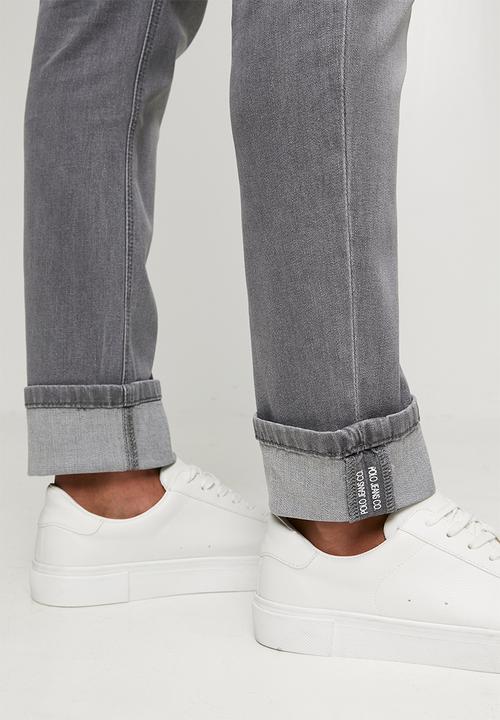 POLO - MENS PJC SLIM LEG DENIM - Grey